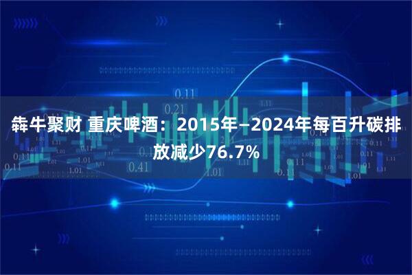 犇牛聚财 重庆啤酒：2015年—2024年每百升碳排放减少76.7%